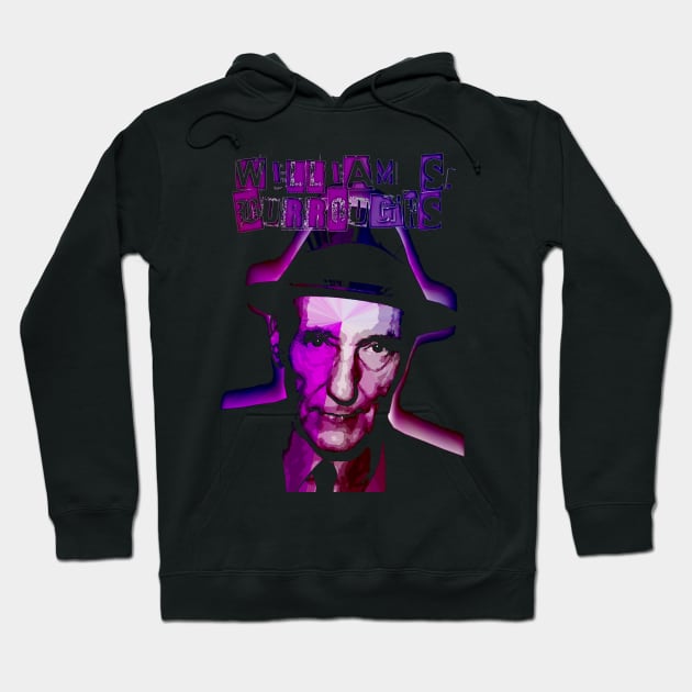 William S Burroughs Punk Design Hoodie by HellwoodOutfitters